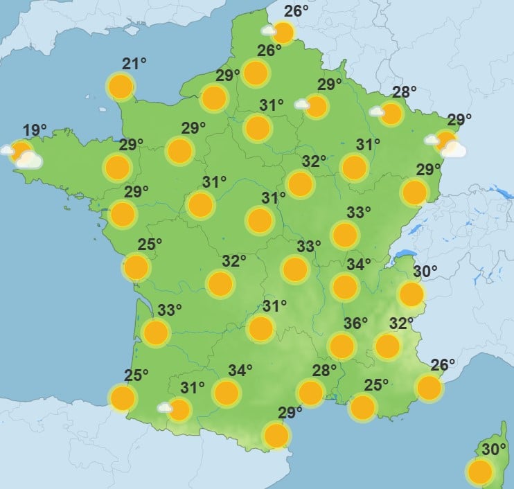 Météo : début de canicule, 50 départements en vigilance jaune ce mercredi canicule