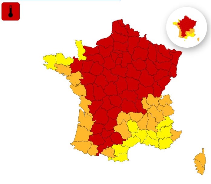 Canicule : 61 départements en vigilance rouge ce vendredi, quand cette épisode de chaleur prendra-t-il fin ? Canicule