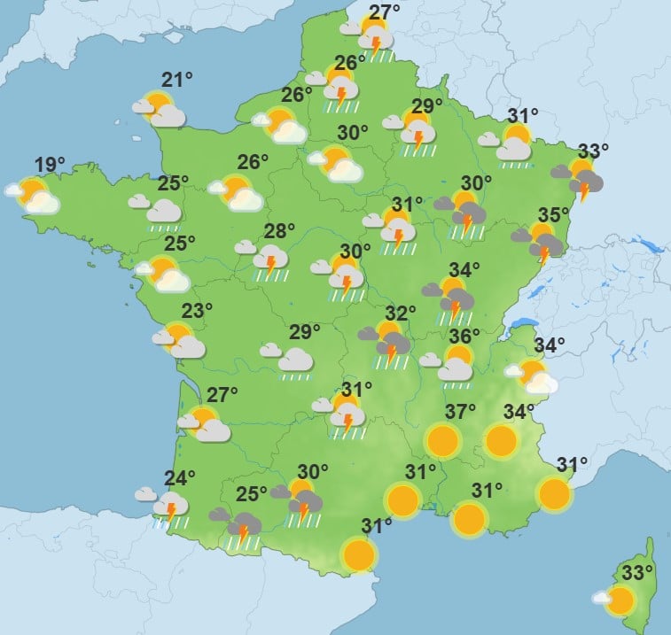 Météo : la canicule résiste dans certaines régions, voici les départements toujours en alerte rouge Canicule