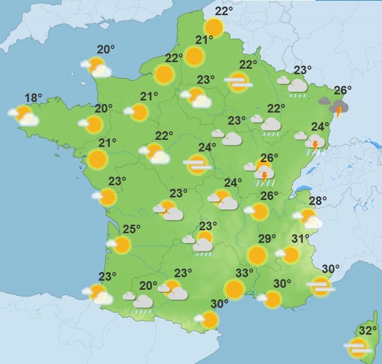 Météo : fin progressive de la canicule, à quelles températures s’attendre ce lundi ? canicule