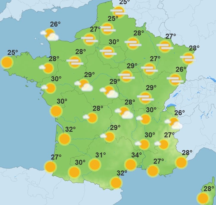Canicule : dès lundi, la chaleur s’intensifie, voici les régions les plus touchées canicule