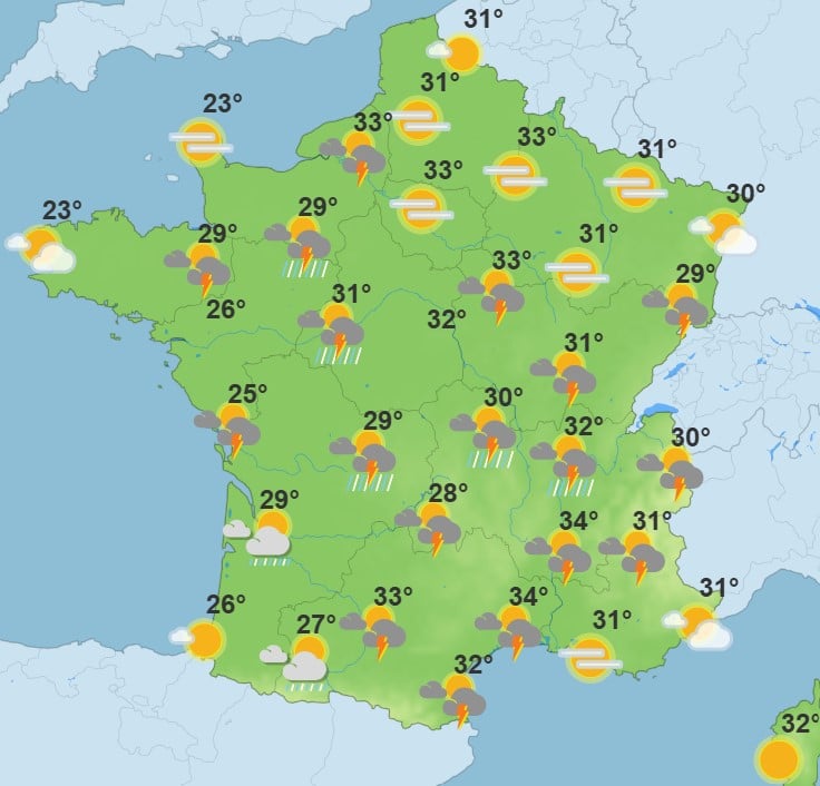 Canicule : les fortes chaleurs s’intensifient sur les trois quarts du pays, 37 départements en vigilance rouge Canicule