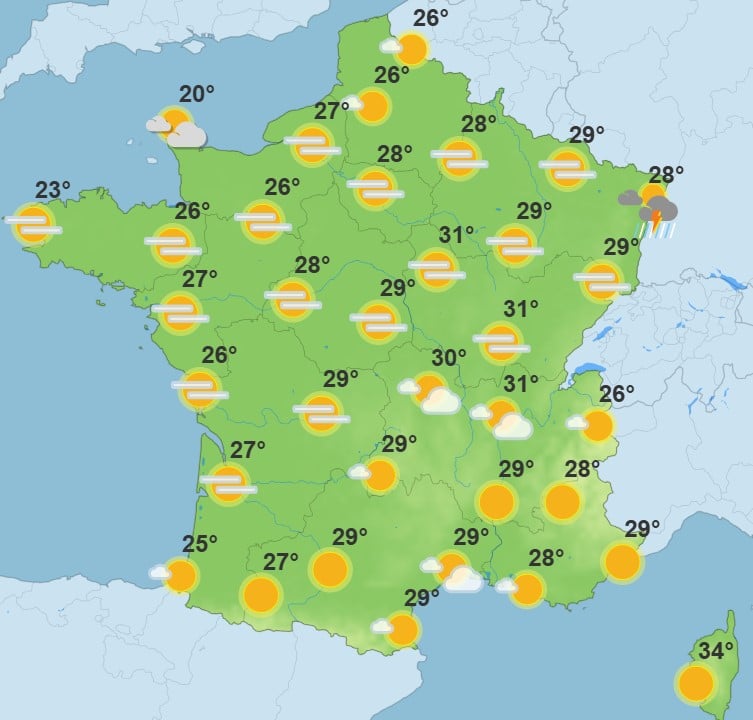 Canicule : où fera-t-il le plus chaud ce mardi 14 juillet ? Canicule