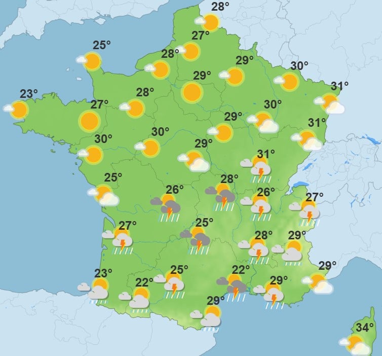 Météo : les températures s'envolent ce vendredi, 19 départements en alerte canicule Météo