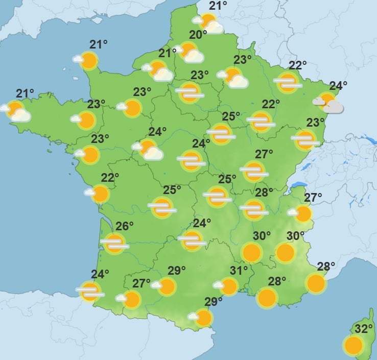 Météo : voici le temps prévu en France ce mardi pour la rentrée scolaire Météo