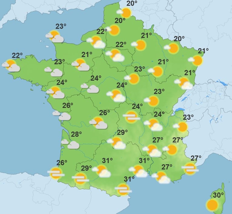 Météo : la chaleur s’intensifie, jusqu’à 40 °C attendus dans ces départements chaleur