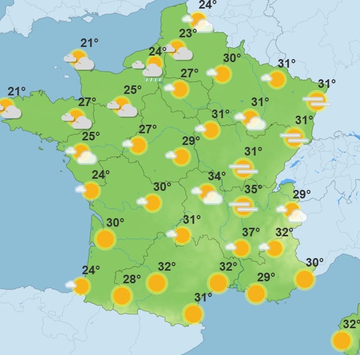 Météo : la France va passer de 40 °C à moins de 20 °C en quelques jours, voici quand les températures vont chuter Météo