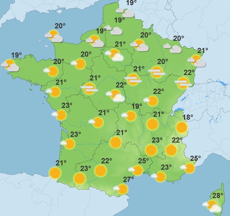 Météo : une vague de chaleur tardive s’installe ce dimanche, voici les régions touchées Météo