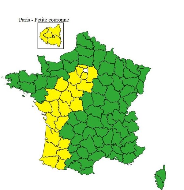 Météo : des pluies orageuses touchent une partie de la France, 26 départements en alerte Météo