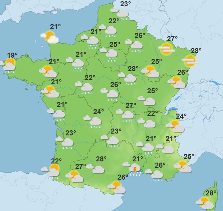 Météo : un important épisode pluvieux frappe la France, plusieurs départements placés en alerte rouge Météo