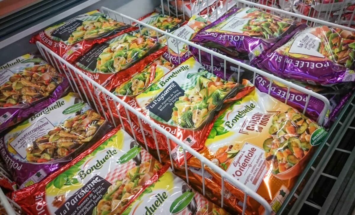 légumes en conserve et surgelés
