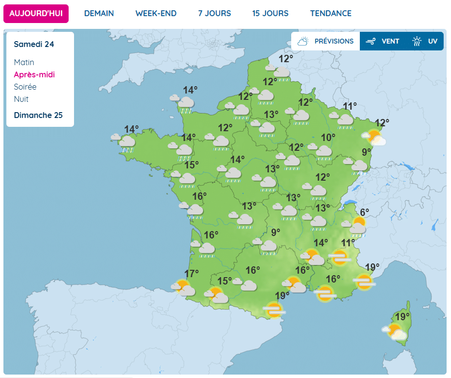 Météo samedi 24 octobre 2026 Météo France : après Austen, une autre tempête arrive sur la France, voici les départements en vigilance
