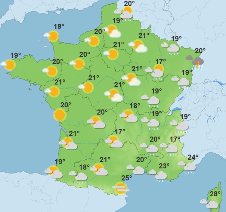 Météo : fortes pluies et risques d’inondations dans 11 départements ce jeudi Météo