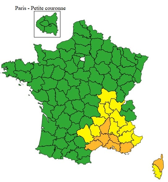 Météo : le Sud-Est sous des pluies intenses, cinq départements placés en vigilance orange Météo