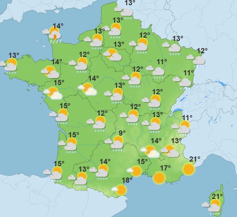 Météo : le Sud-Est sous des pluies intenses, cinq départements placés en vigilance orange Météo