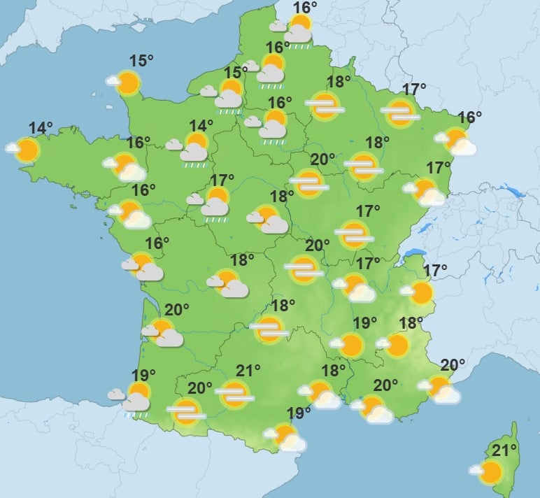 Météo : après un week-end agité, les températures vont grimper jusqu'à 23 °C en France Météo